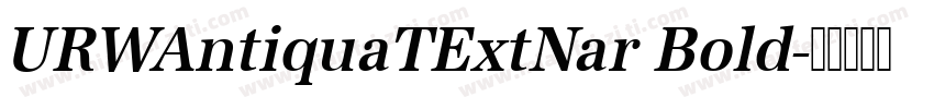 URWAntiquaTExtNar Bold字体转换